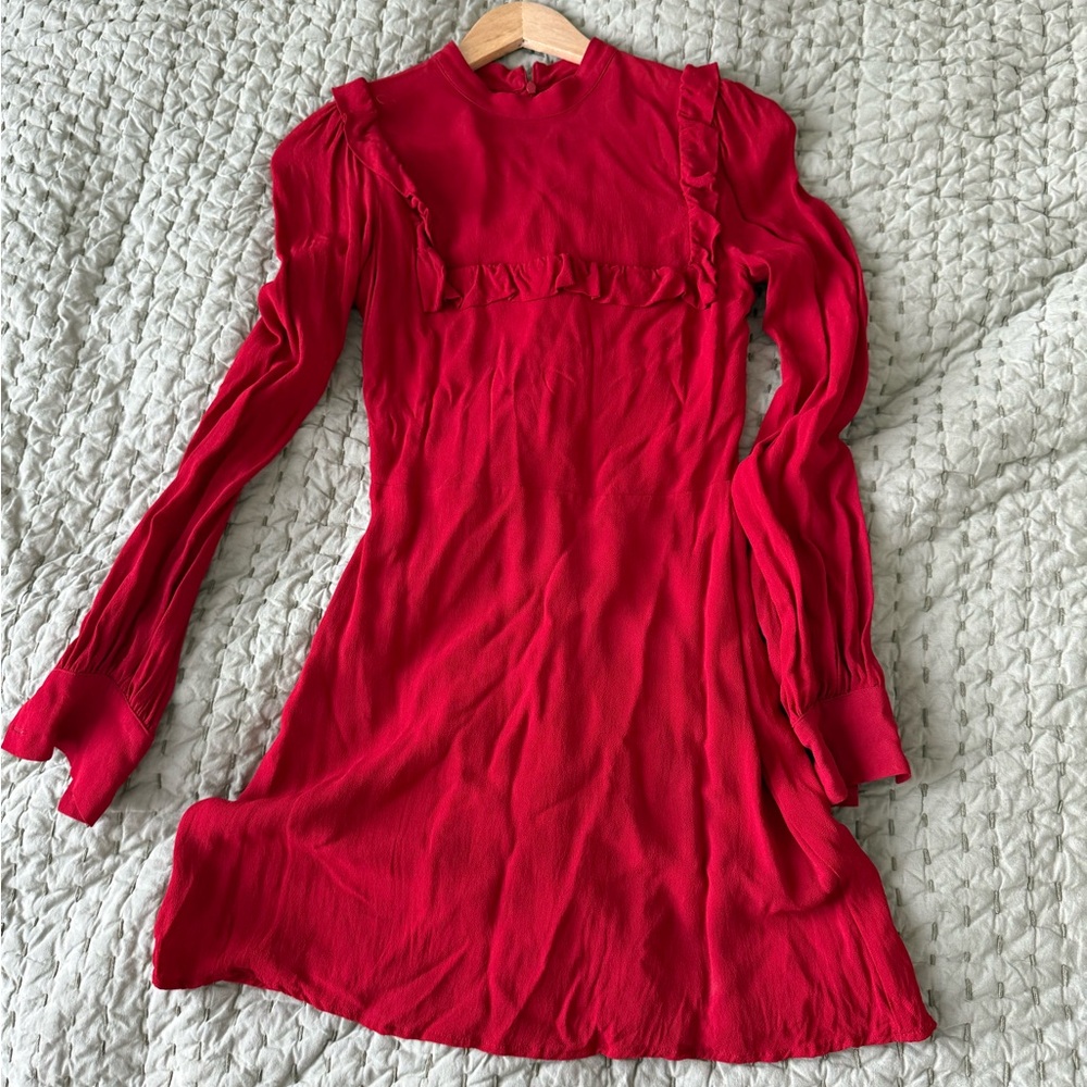 Reformation Scarlet Red Blouse